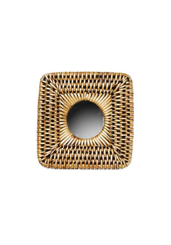 Rattan Tissue Box Cover - Brown