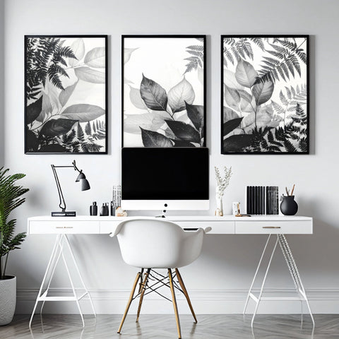 Reception Decoration | Set of 3 Botanical Wall art Prints