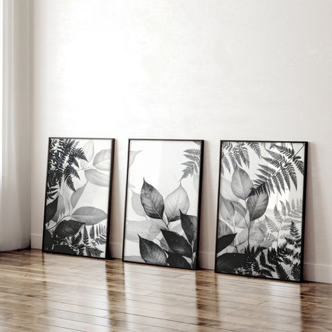 Reception Decoration | Set of 3 Botanical Wall art Prints