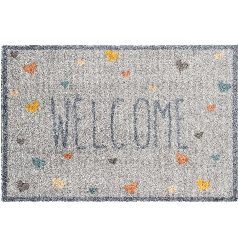 Recycled Washable 50x75 cm Mats | 127 - Welcome Love - Doormat