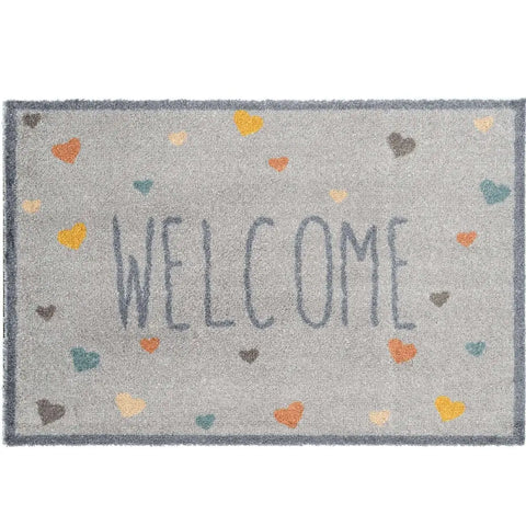 Recycled Washable 50x75 cm Mats | 127 - Welcome Love - Doormat