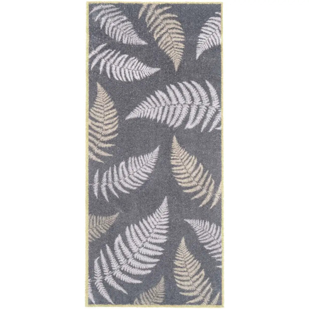 Recycled Washable 67x150 cm Mats | 125 - Botanical Leaves - Doormat