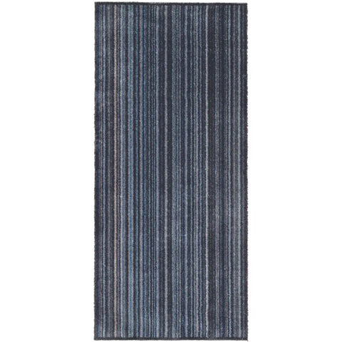 Recycled Washable 67x150 cm Mats | 125 - Stripe Blue - Doormat