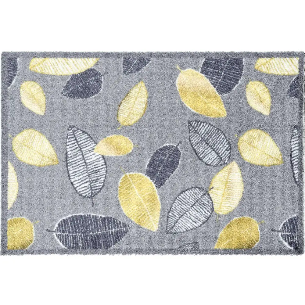 Recycled Washable Small 50x75 cm Mats | 128 - Leaves - Doormat