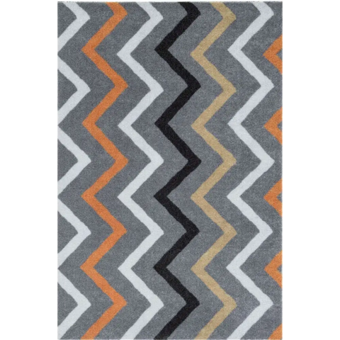Recycled Washable Small Medium Mats | 130-2 - Chevron / 50X75 cm - Doormat