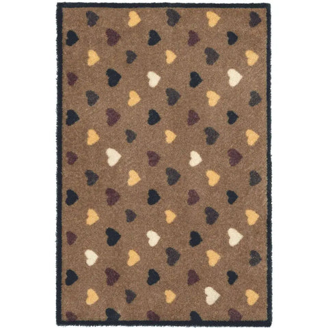 Recycled Washable Small Medium Mats | 130-2 - Love Hearts / 50X75 cm - Doormat