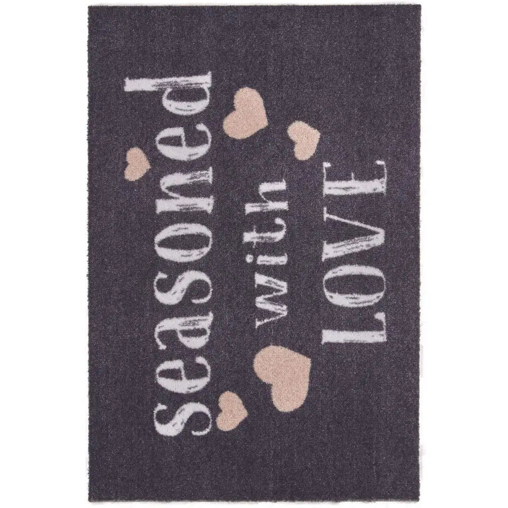 Recycled Washable Small Medium Mats | 130-2 - Seasoned With Love / 50X75 cm - Doormat