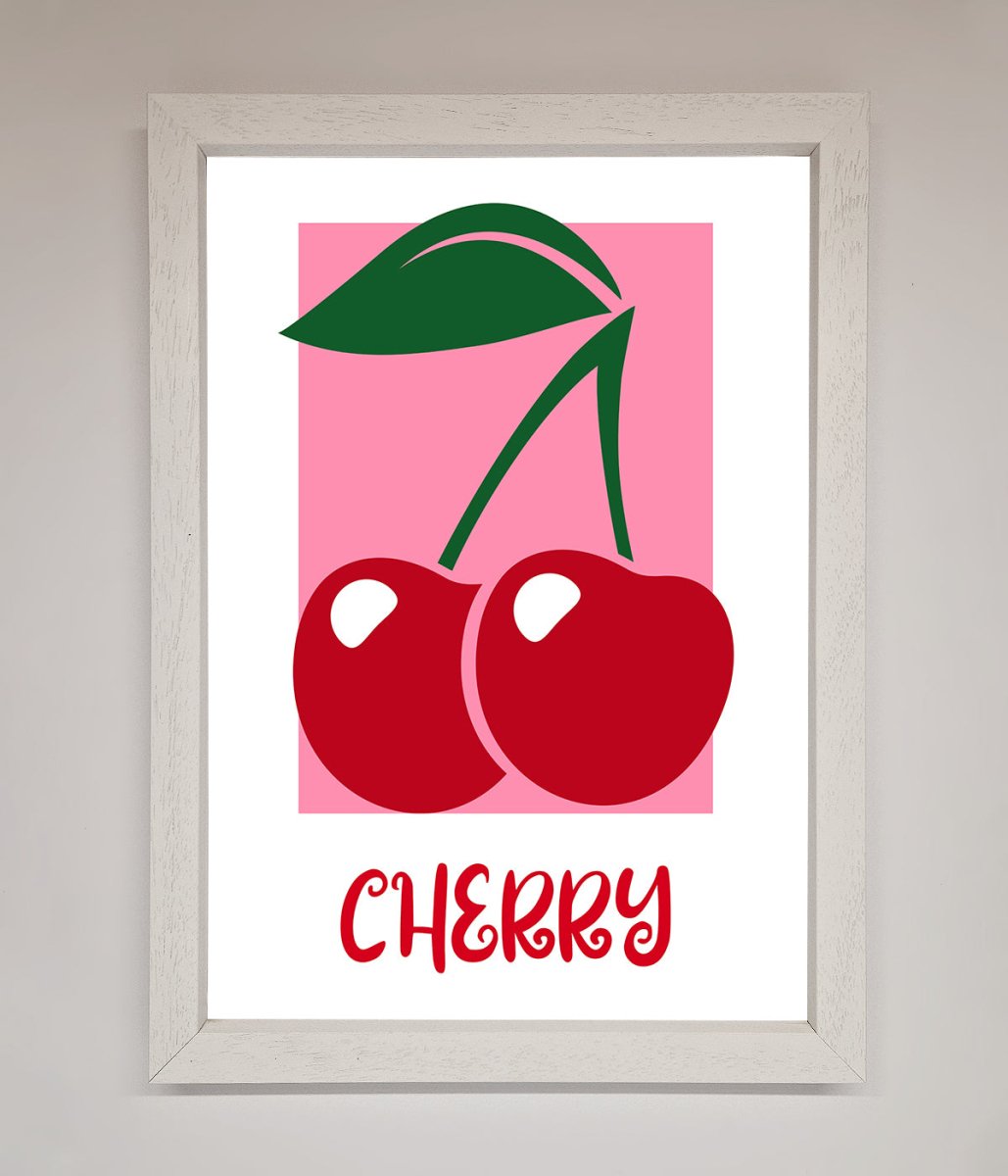 Red Cherries Modern Framed Poster