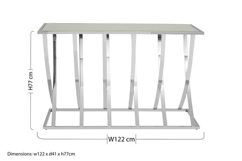Reena Silver Console Table