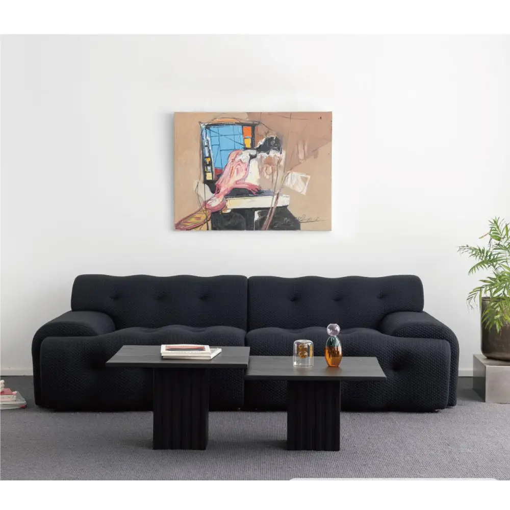 Reese Two Seater Sofa Three Seater Sofa Four Seater Sofa 3D Knitted Fabric - sofa