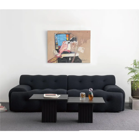 Reese Two Seater Sofa Three Seater Sofa Four Seater Sofa 3D Knitted Fabric - sofa