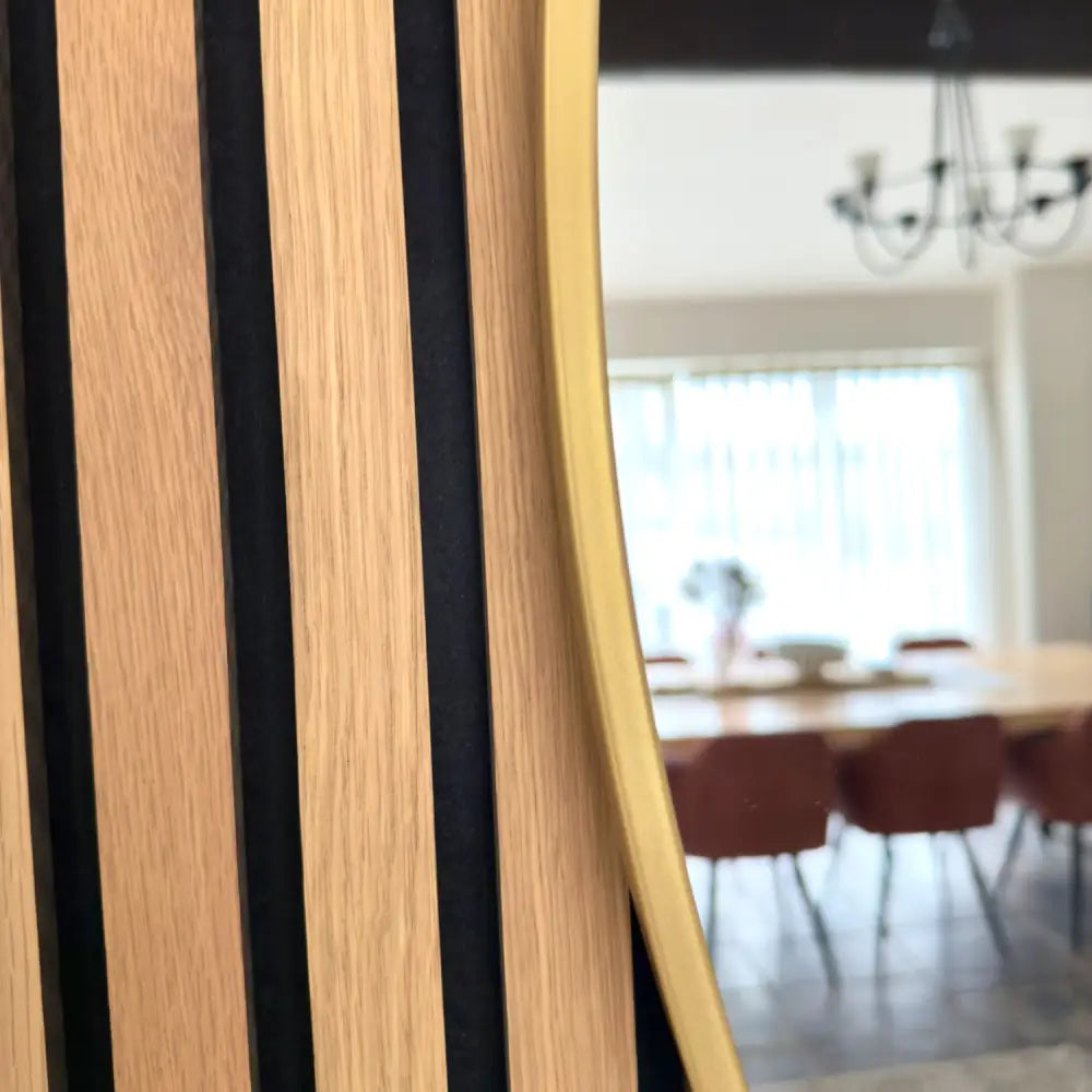 Rei - Extra Large Round Gold Metal Circle Mirror - 120cm x 120cm - Mirror