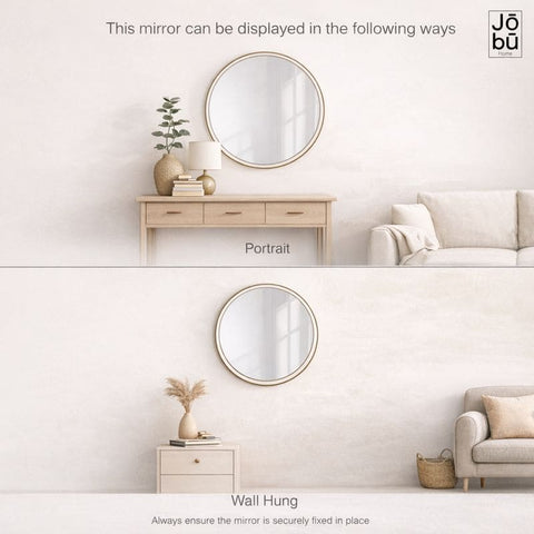 Rei - Extra Large Round Gold Metal Circle Mirror - 150cm x 150cm