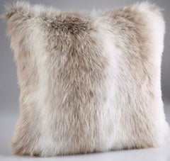 Reindeer Faux Fur Cushion