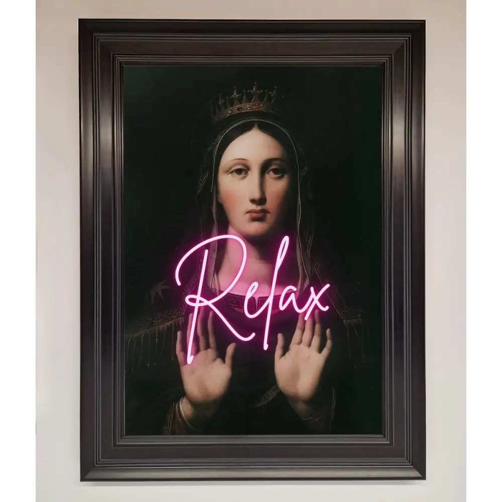 Relax Mate Framed Wall Art - A1 (59.4 x 84.1 cm) / Matt Black - Framed Print