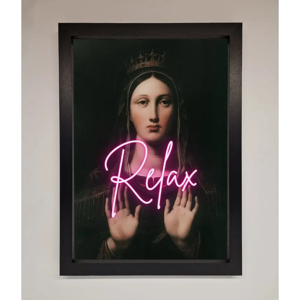 Relax Mate Framed Wall Art - A3 (29.7 x 42 cm) / Black - Framed Print
