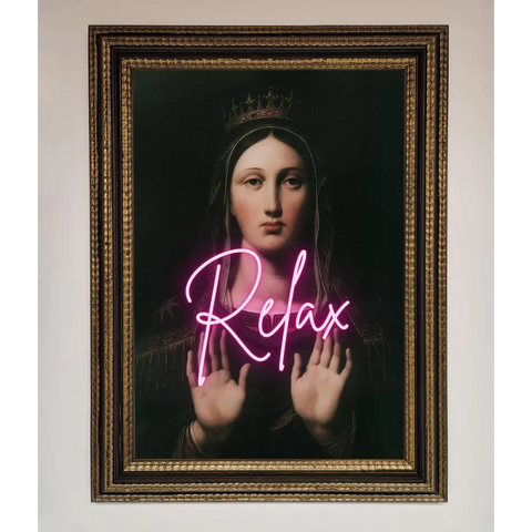 Relax Mate Framed Wall Art - A3 (29.7 x 42 cm) / Ornate Gold Black - Framed Print