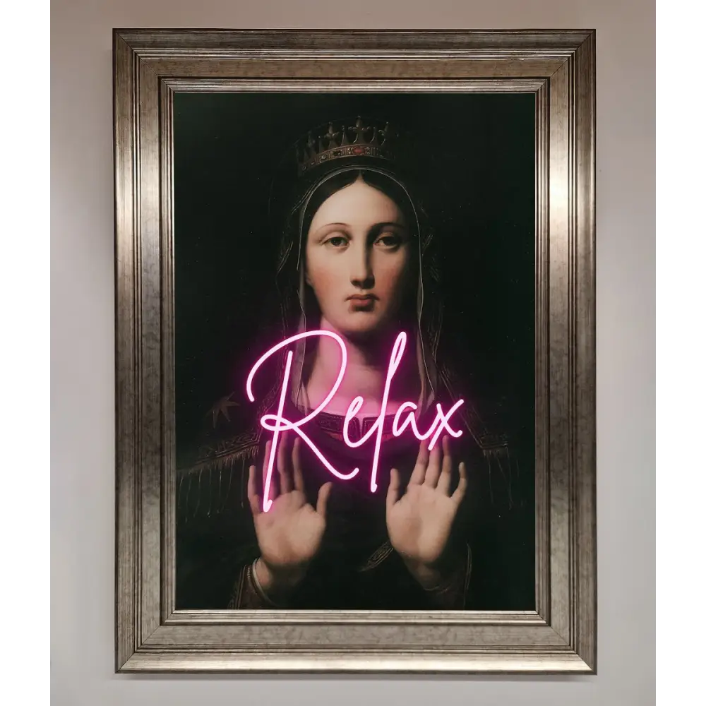 Relax Mate Framed Wall Art - A3 (29.7 x 42 cm) / Silver - Framed Print