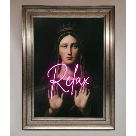 Relax Mate Framed Wall Art - A3 (29.7 x 42 cm) / Silver - Framed Print