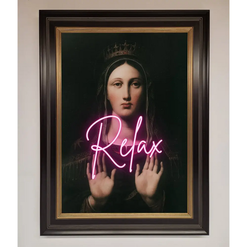 Relax Mate Framed Wall Art - B0 (100 x 141 cm) / Black Gold - Framed Print