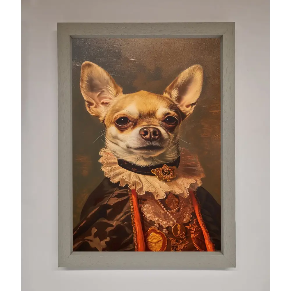 Renaissance Chiuhua Framed Print - A3 (29.7 x 42 cm) / Grey - Framed Print