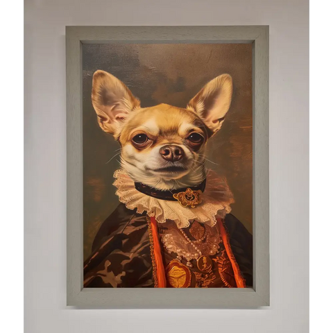 Renaissance Chiuhua Framed Print - A3 (29.7 x 42 cm) / Grey - Framed Print