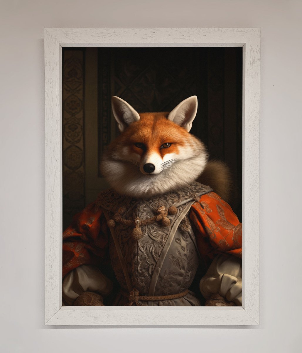 Renaissance Fox Framed Poster