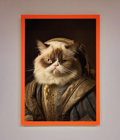 Renaissance Grumpy Cat Framed Print