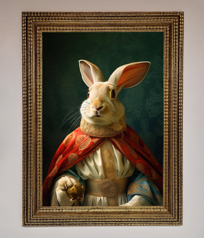 Renaissance Rabbit Framed Poster