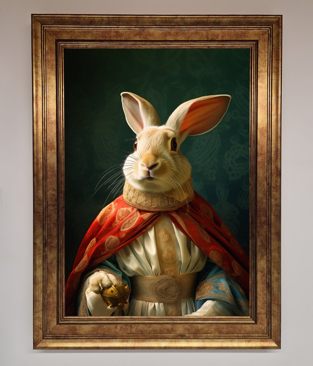 Renaissance Rabbit Framed Poster