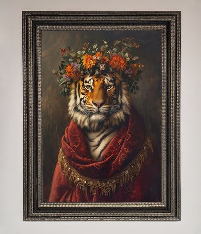 Renaissance Tiger Framed Wall Art