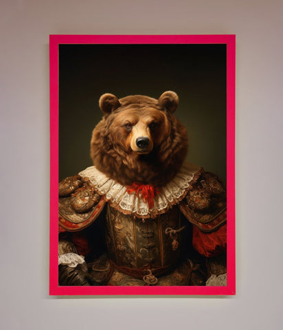 Rennaissance Bear Framed Poster