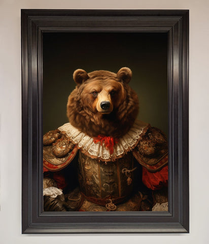 Rennaissance Bear Framed Poster