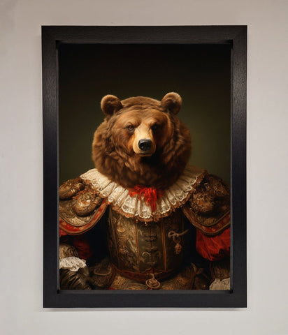 Rennaissance Bear Framed Poster