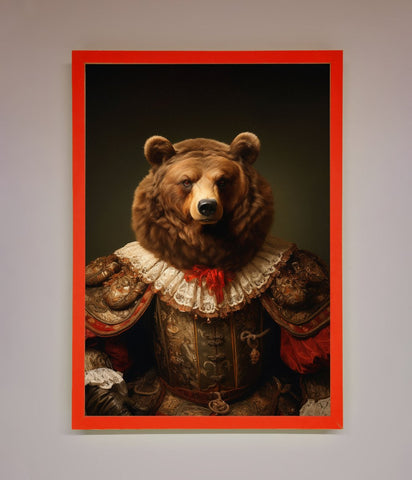Rennaissance Bear Framed Poster
