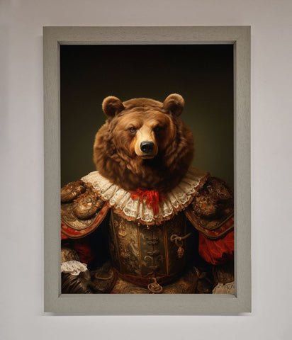 Rennaissance Bear Framed Poster