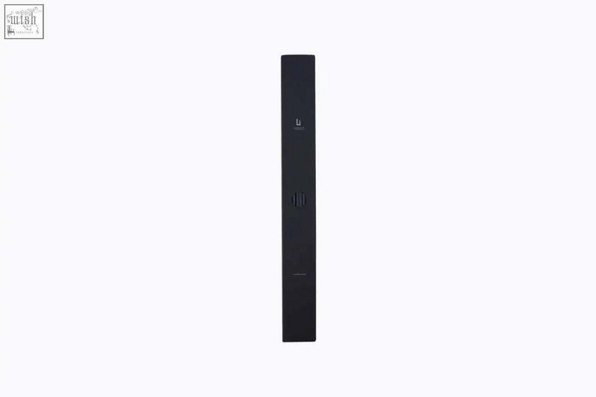Black rectangular replacement reeds xxl speaker with minimalist design and subtle branding on the front