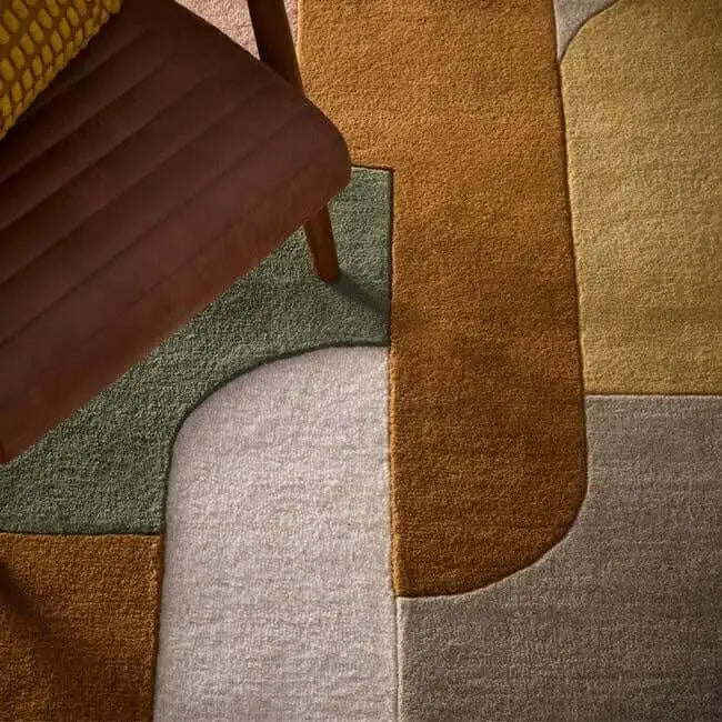 Retro Deco Rug Abstract Design - Rugs