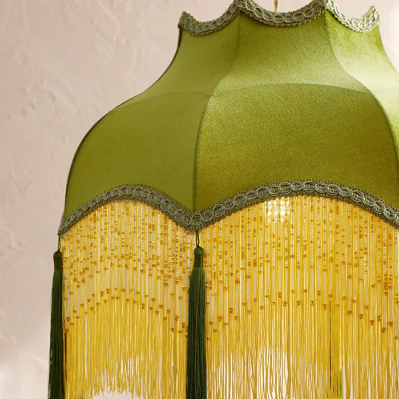 Retro Velvet Tassel Pendant Light