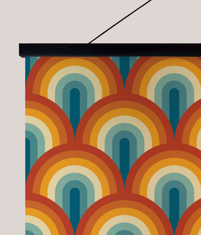 Retro Rainbow Tapestry