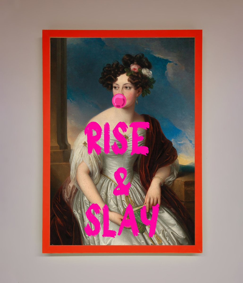 Rise And Slay Framed Wall Art