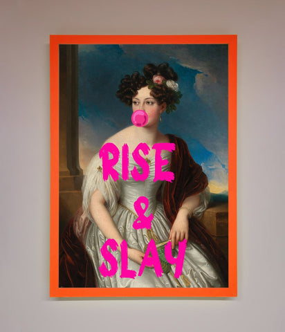 Rise And Slay Framed Wall Art