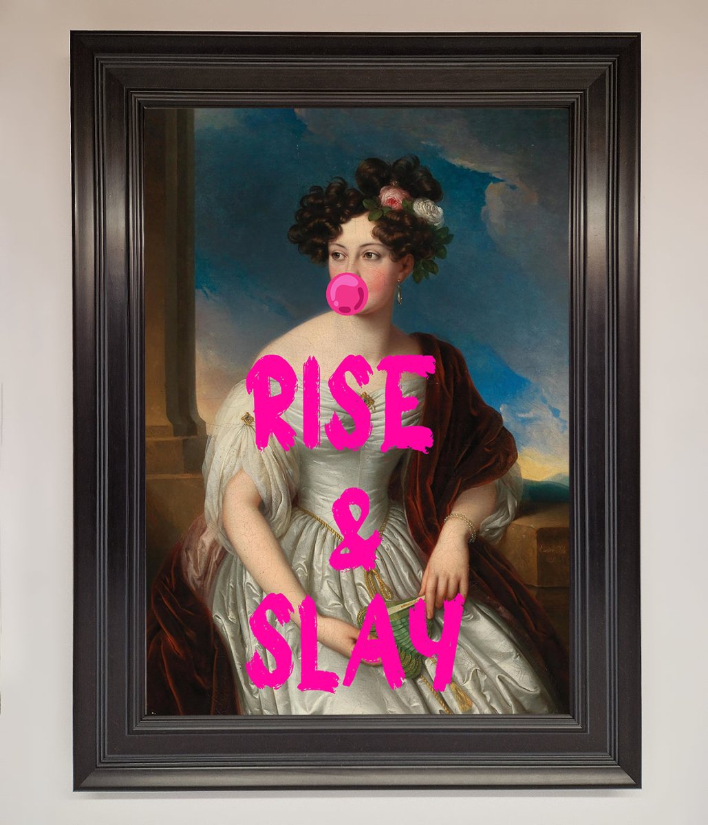 Rise And Slay Framed Wall Art