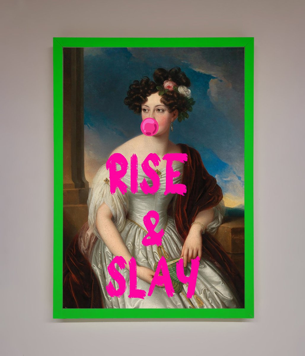 Rise And Slay Framed Wall Art