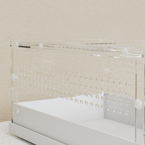 PawHut Acrylic Reptile Terrarium with Top Sliding Door, Vents,  for Snake, Frog, Spider, Gecko, Tarantula, 30 x 20 x 15 cm