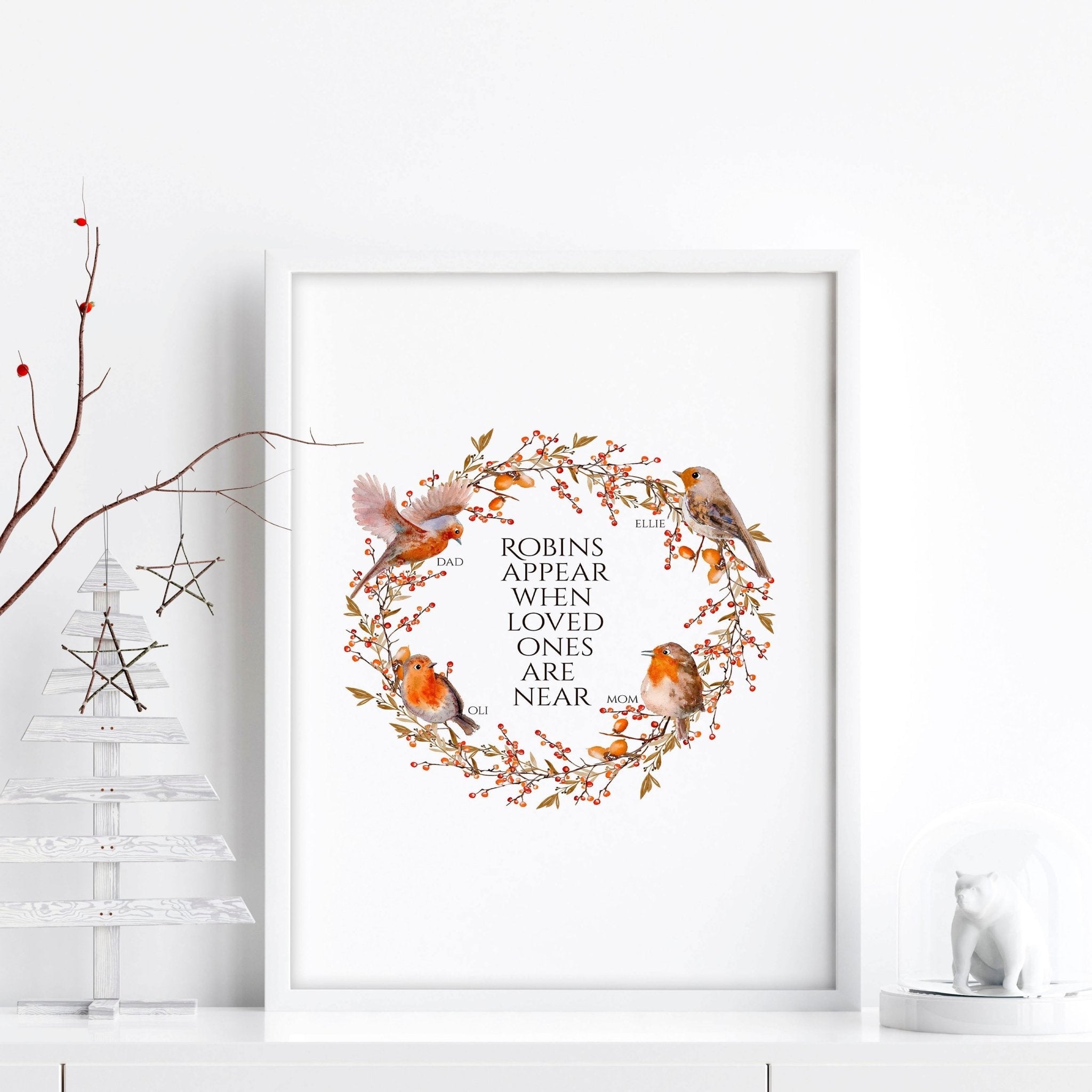Personalized Family Tree - Festive Christmas Decor!