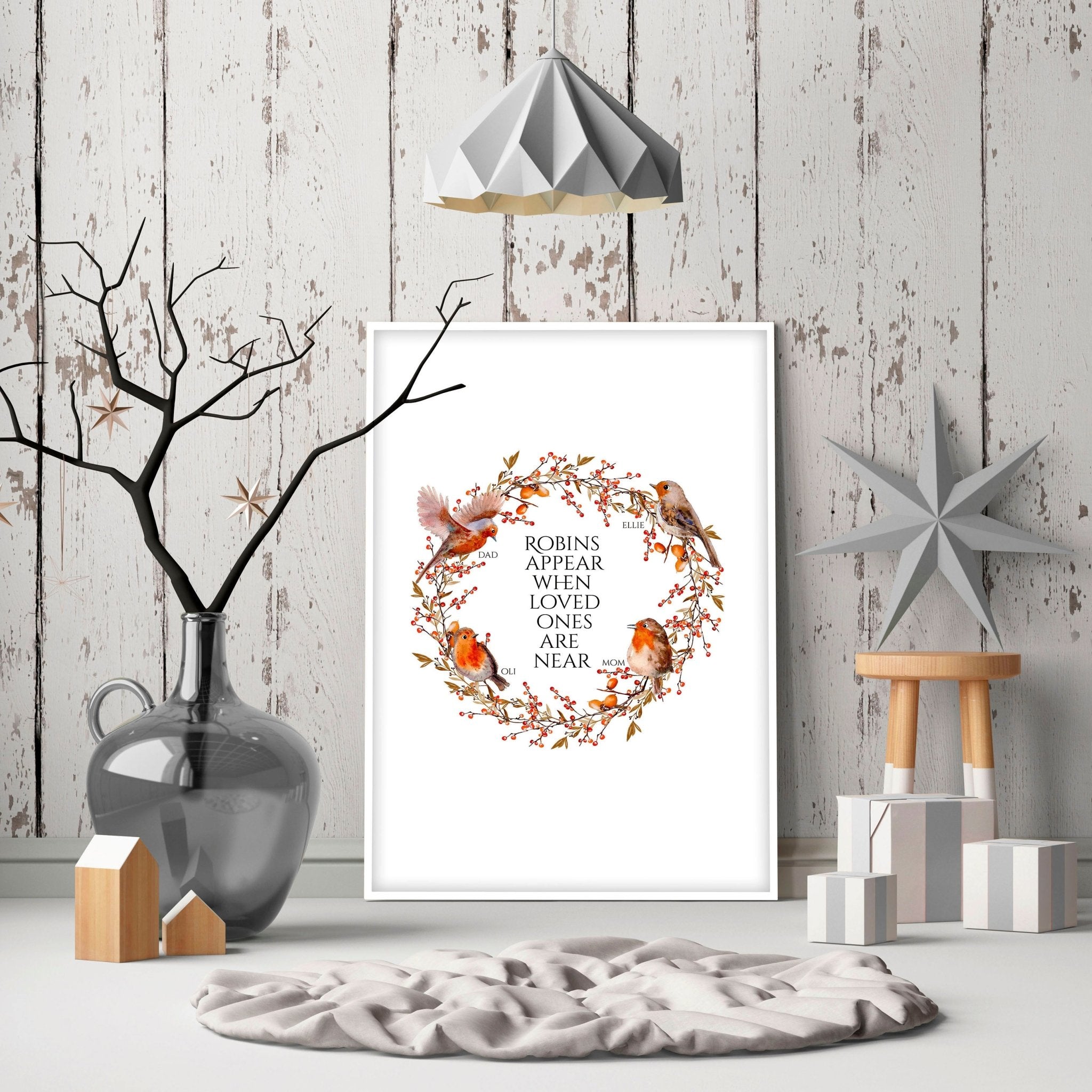 Personalized Family Tree - Festive Christmas Decor!