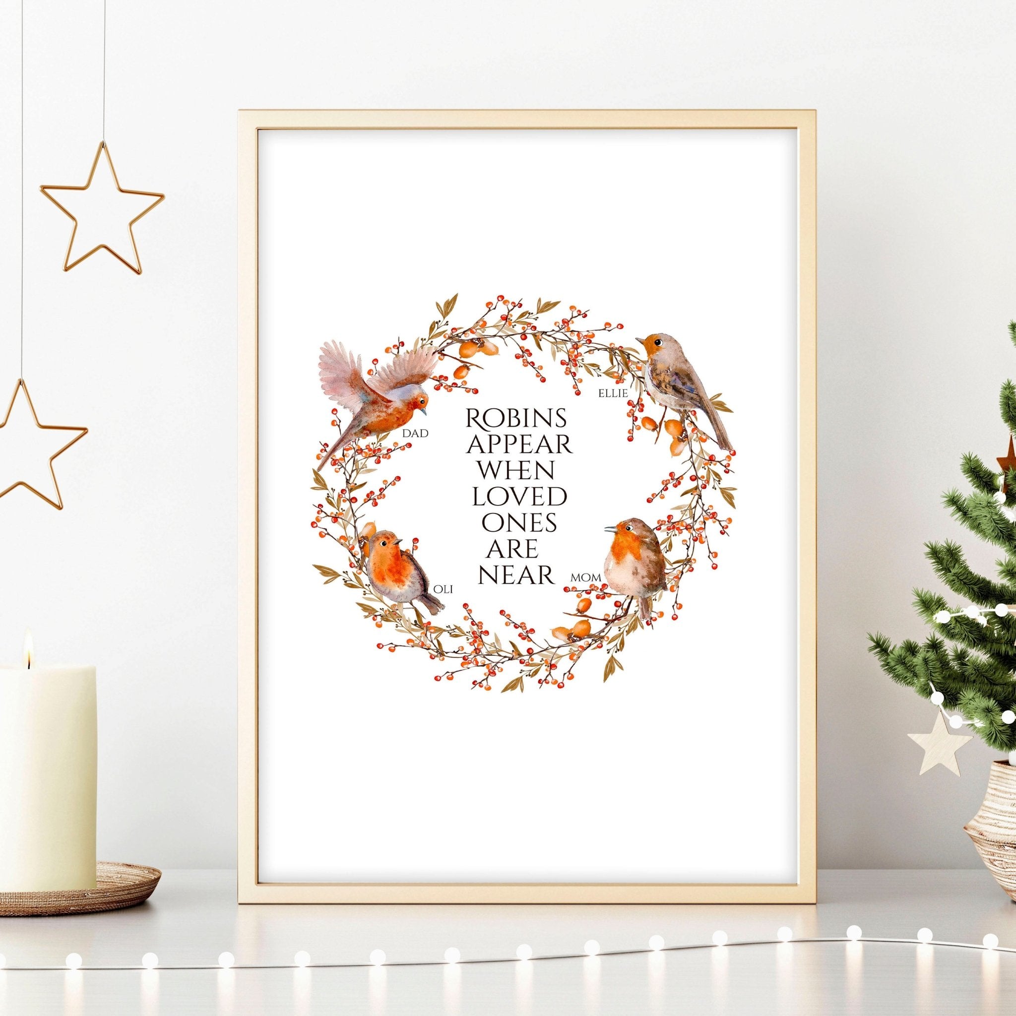 Personalized Family Tree - Festive Christmas Decor!