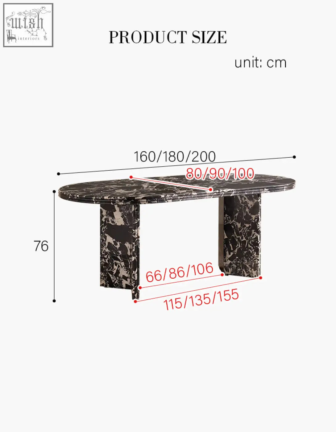 Rosaline black marble dining table with sleek modern design and sturdy rectangular legs perfect as a marble dining table