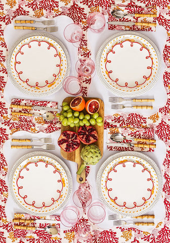 Rose Coral Table Napkin - Set of 4